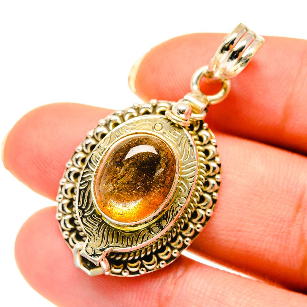 Citrine Pendants handcrafted by Anasilvercos - PD4064