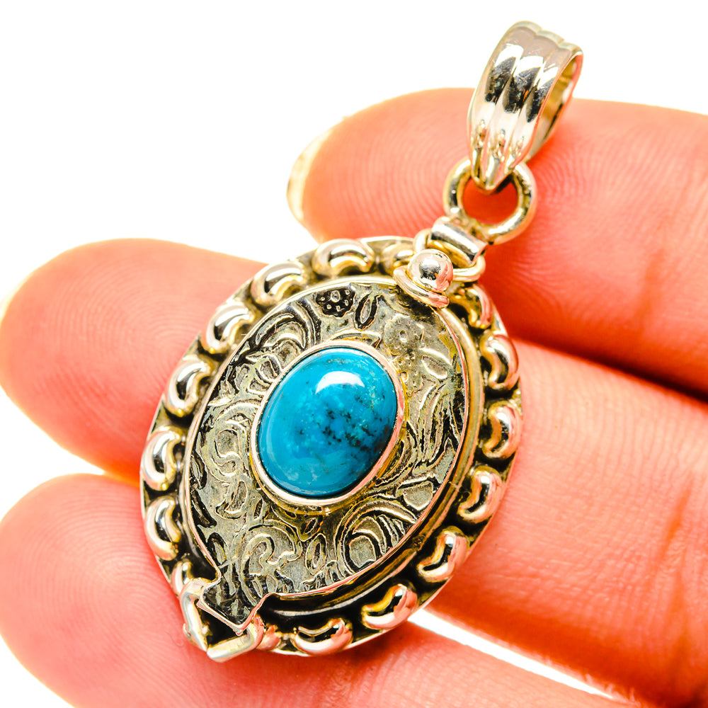 Chrysocolla Pendants handcrafted by Anasilvercos - PD4073