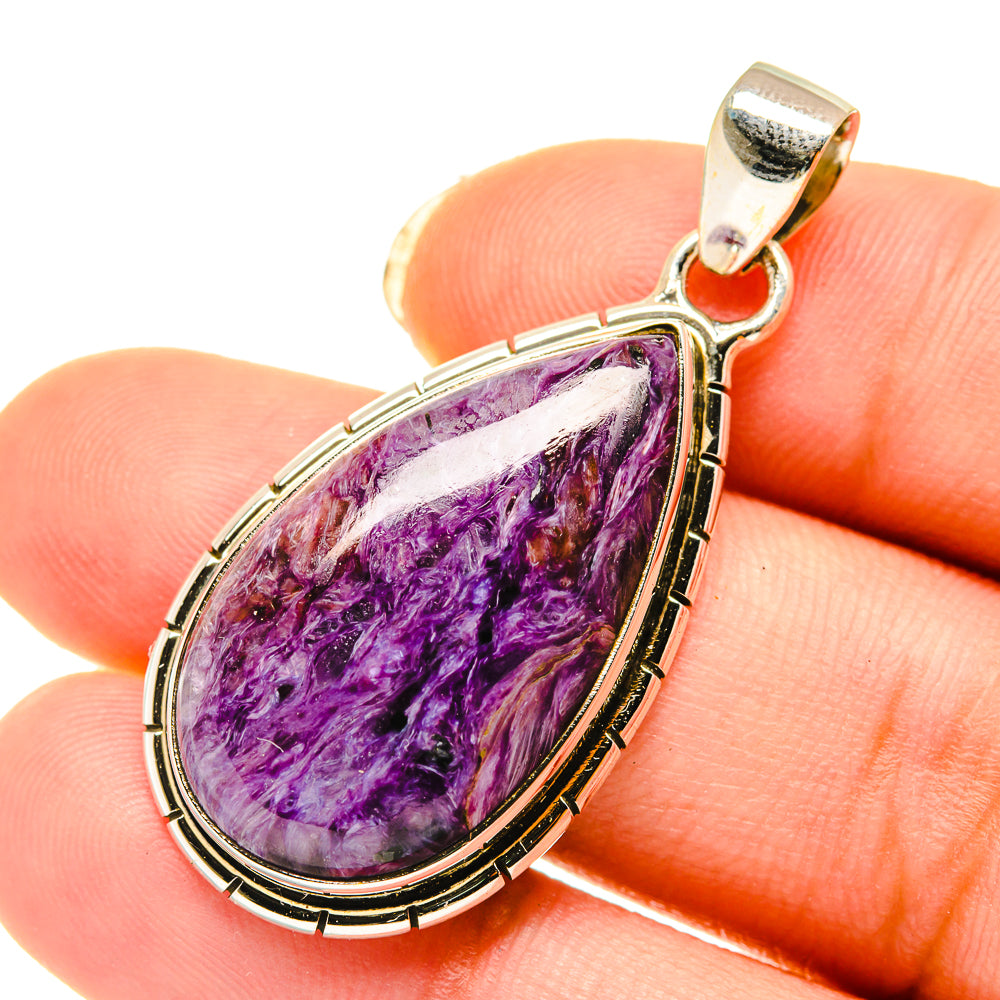 Charoite Pendants handcrafted by Anasilvercos - PD4083