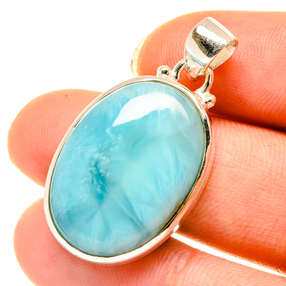 Larimar Pendants handcrafted by Anasilvercos - PD4130