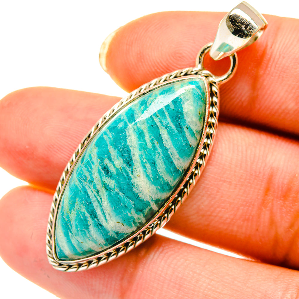 Amazonite Pendants handcrafted by Anasilvercos - PD4139
