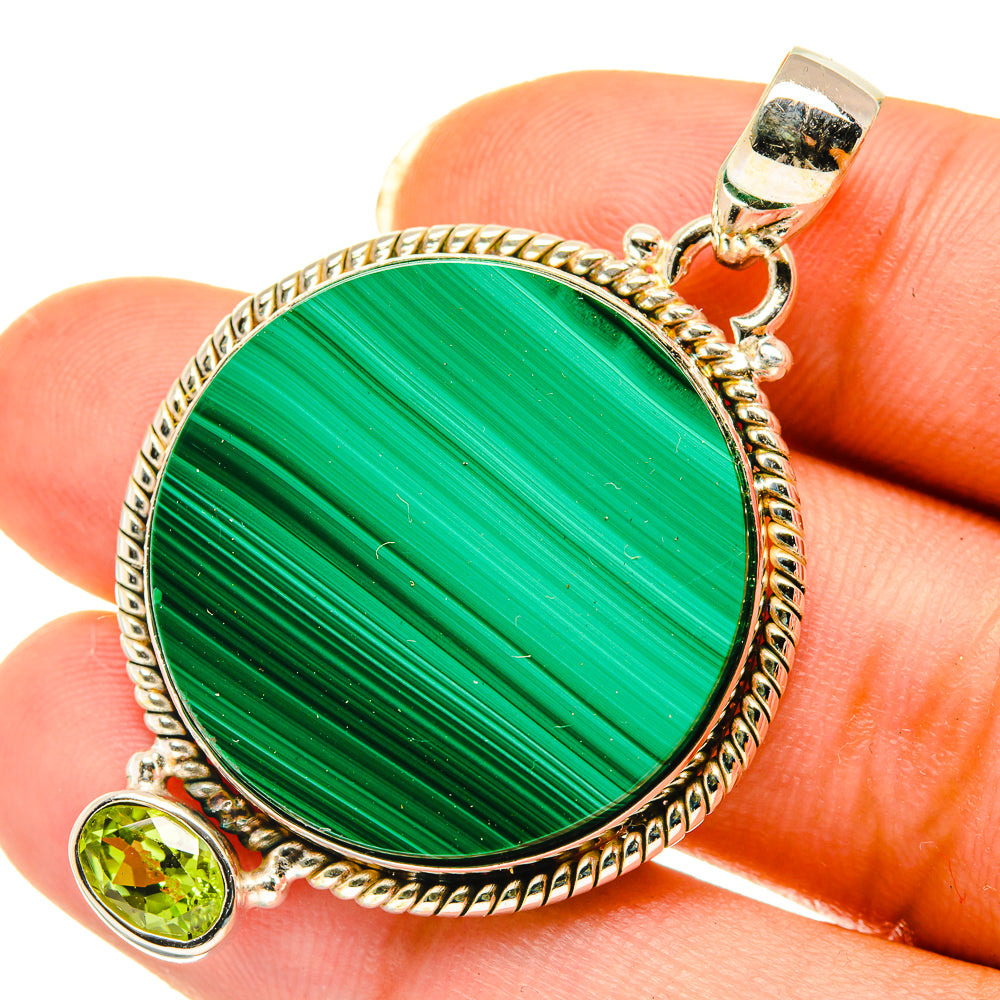 Malachite Pendants handcrafted by Anasilvercos - PD4142