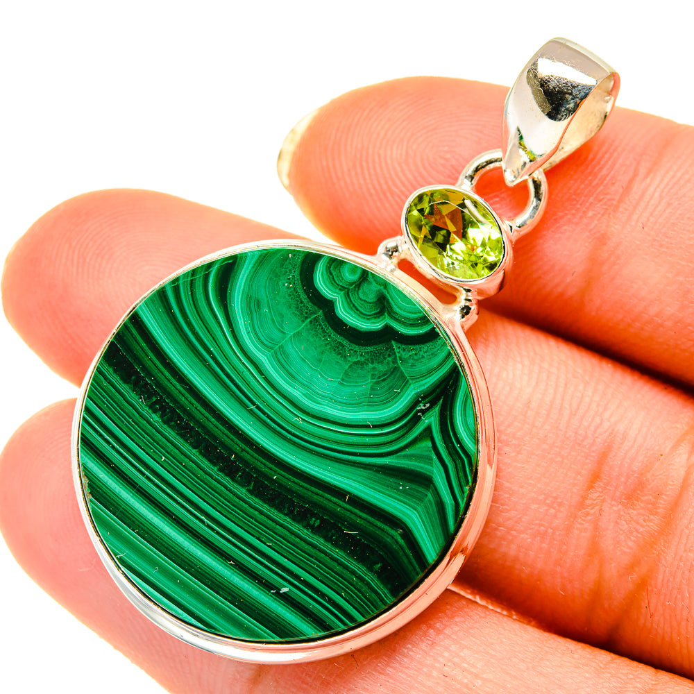 Malachite Pendants handcrafted by Anasilvercos - PD4144
