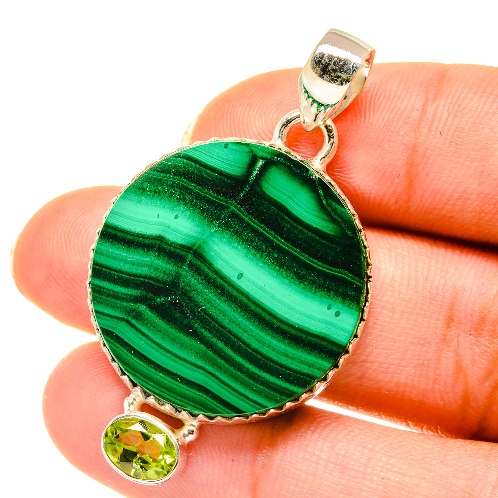 Malachite Pendants handcrafted by Anasilvercos - PD4147