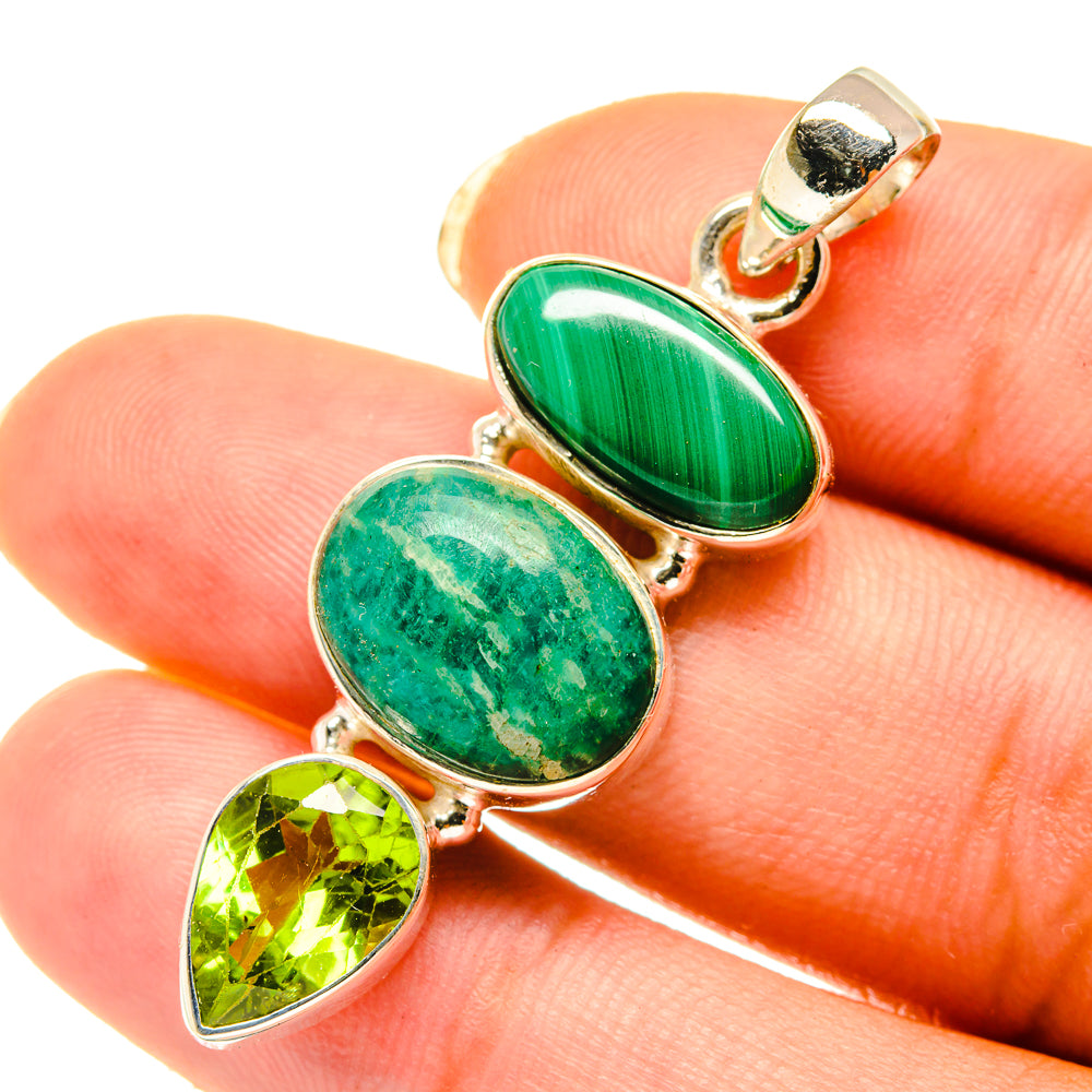 Amazonite Pendants handcrafted by Anasilvercos - PD4149