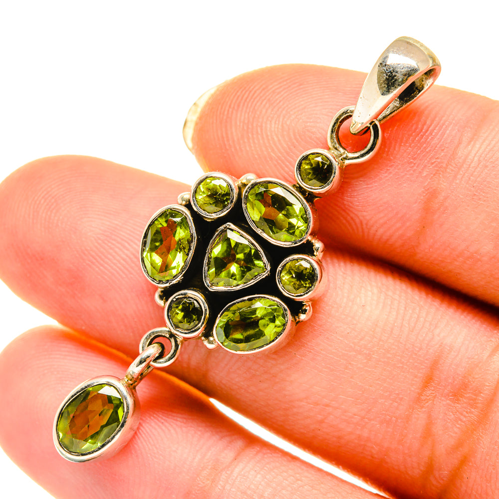 Peridot Pendants handcrafted by Anasilvercos - PD4157