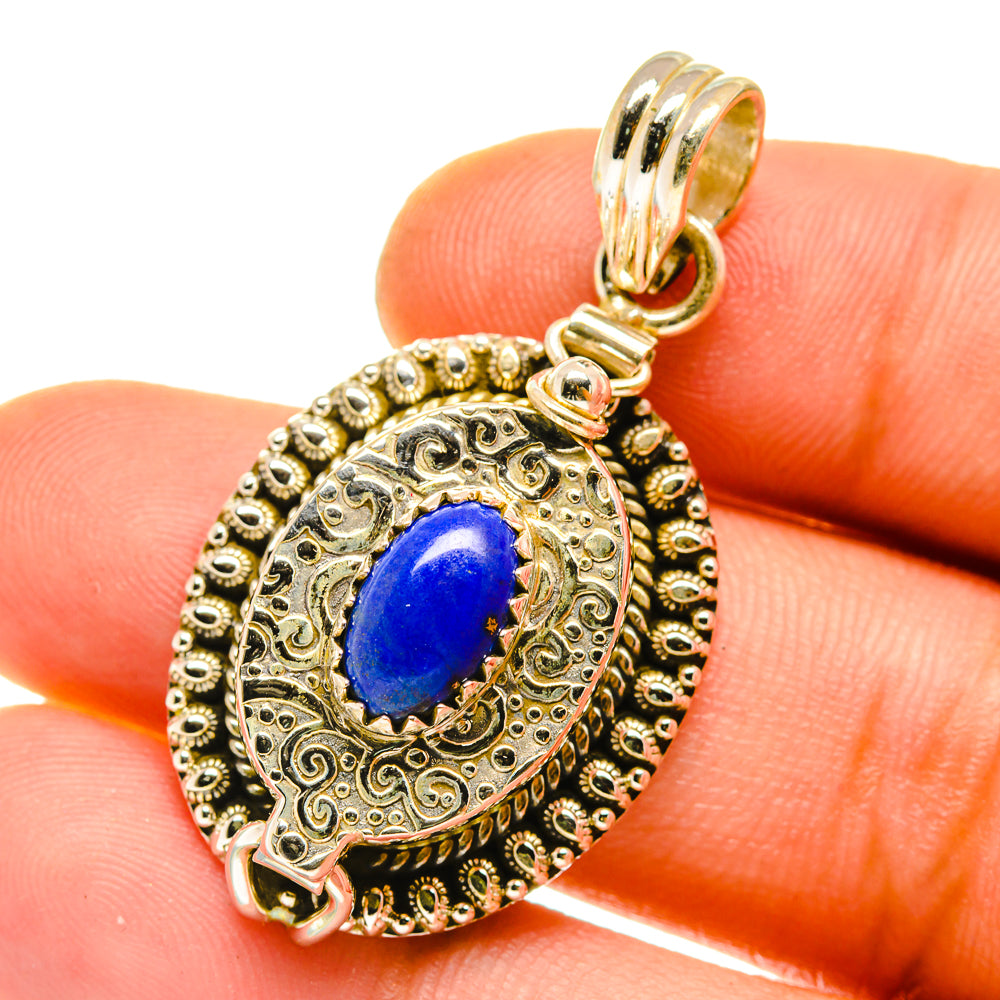 Lapis Lazuli Pendants handcrafted by Anasilvercos - PD4167