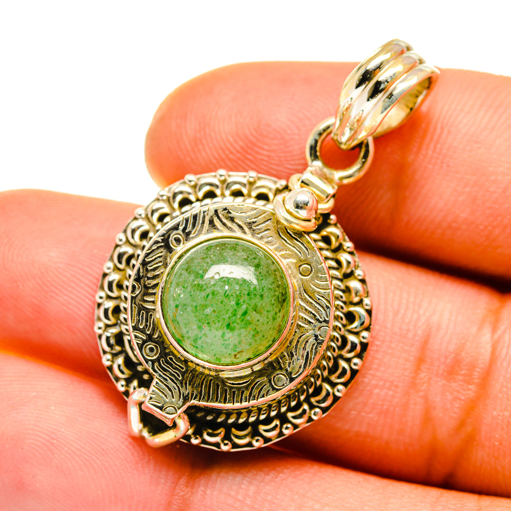 Green Aventurine Pendants handcrafted by Anasilvercos - PD4172