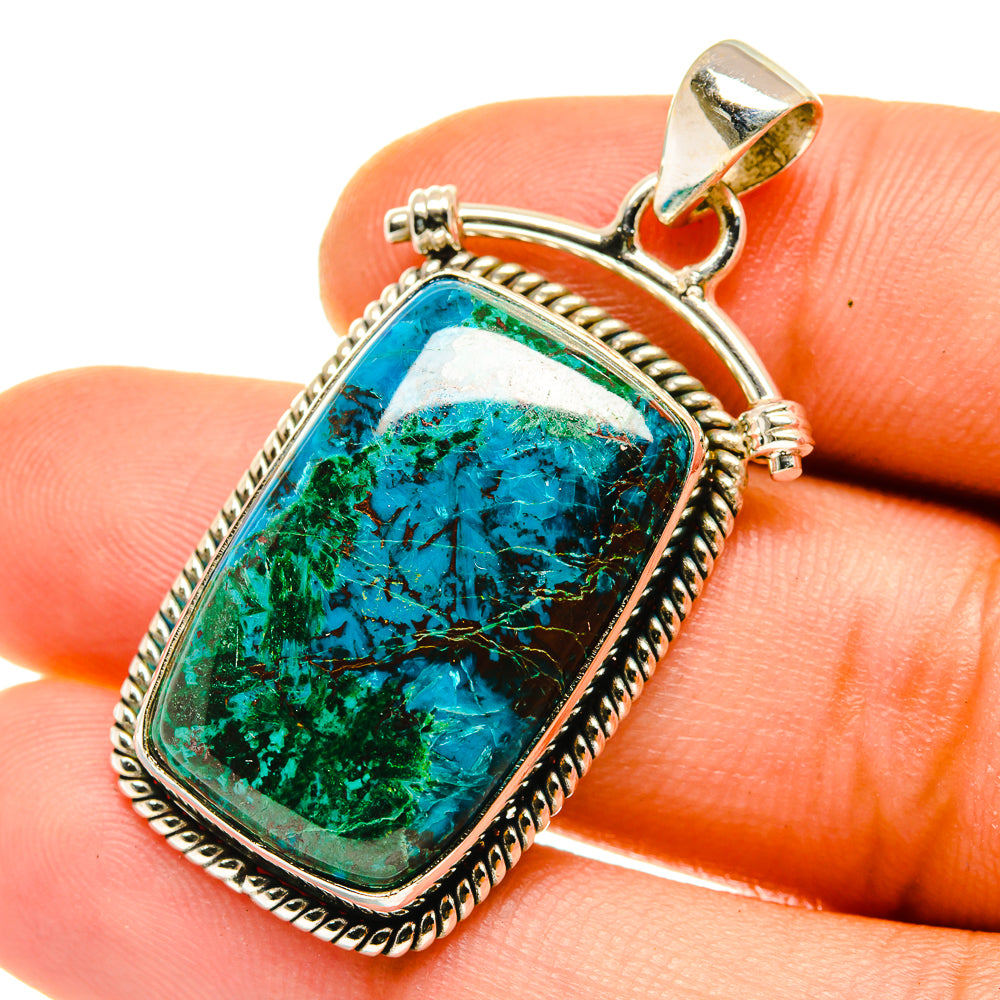 Shattuckite Pendants handcrafted by Anasilvercos - PD4182