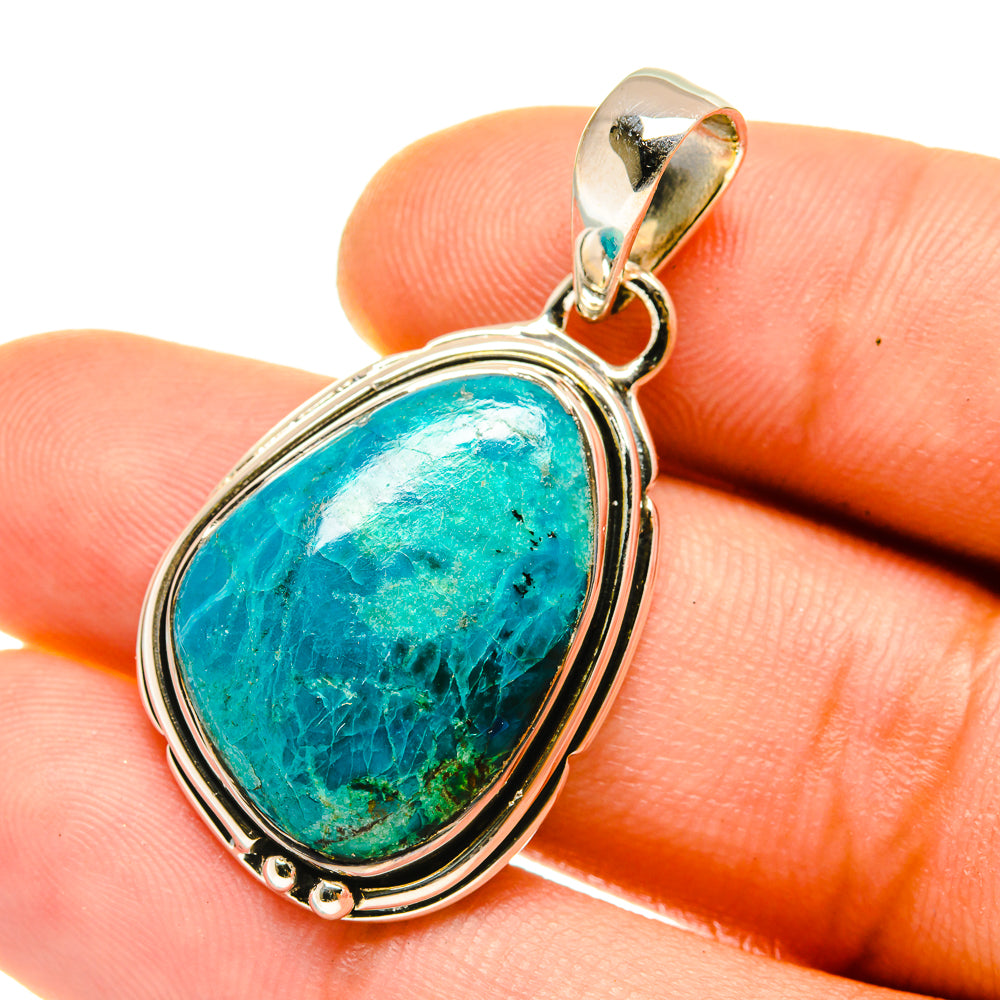 Chrysocolla Pendants handcrafted by Anasilvercos - PD4184