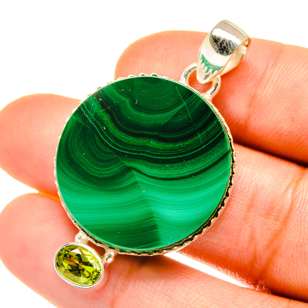 Malachite Pendants handcrafted by Anasilvercos - PD4193
