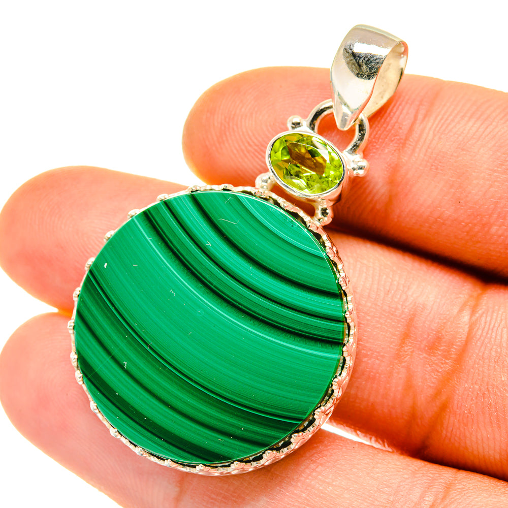 Malachite Pendants handcrafted by Anasilvercos - PD4196