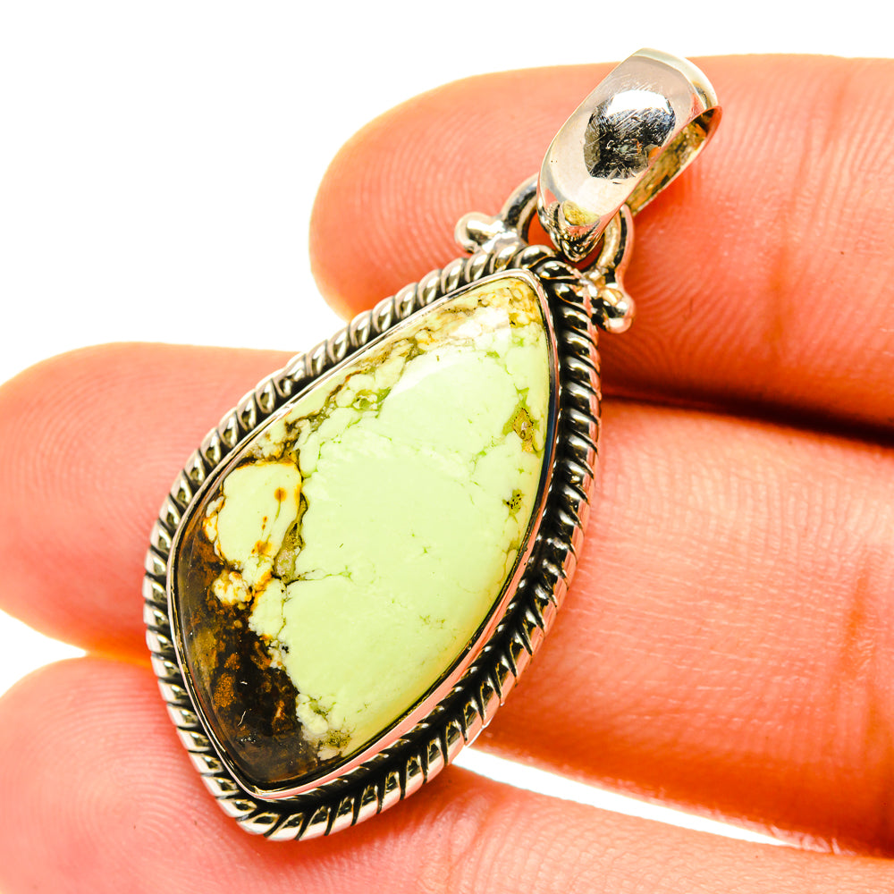 Lemon Chrysoprase Pendants handcrafted by Anasilvercos - PD4200