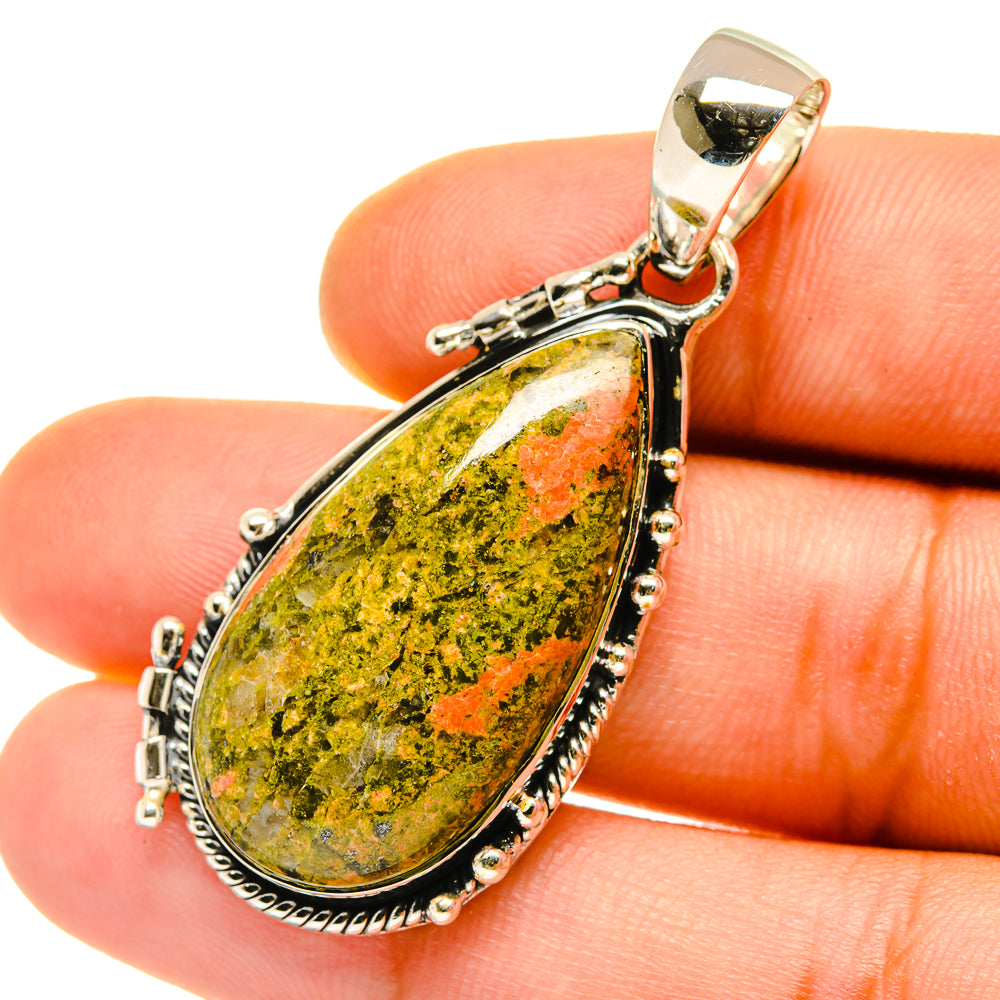 Unakite Pendants handcrafted by Anasilvercos - PD4202
