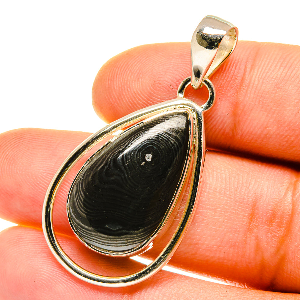 Psilomelane Pendants handcrafted by Anasilvercos - PD4210