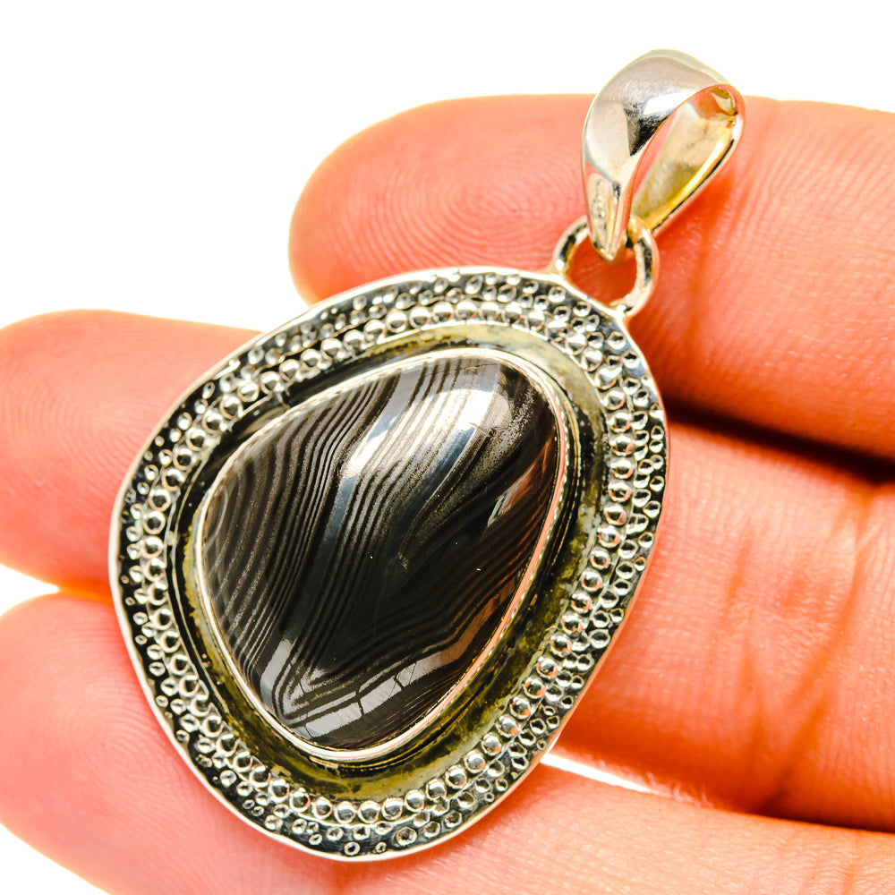 Psilomelane Pendants handcrafted by Anasilvercos - PD4212