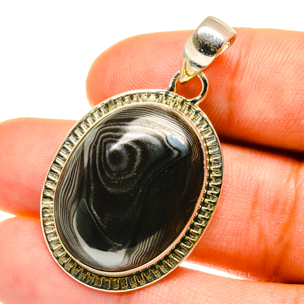 Psilomelane Pendants handcrafted by Anasilvercos - PD4213