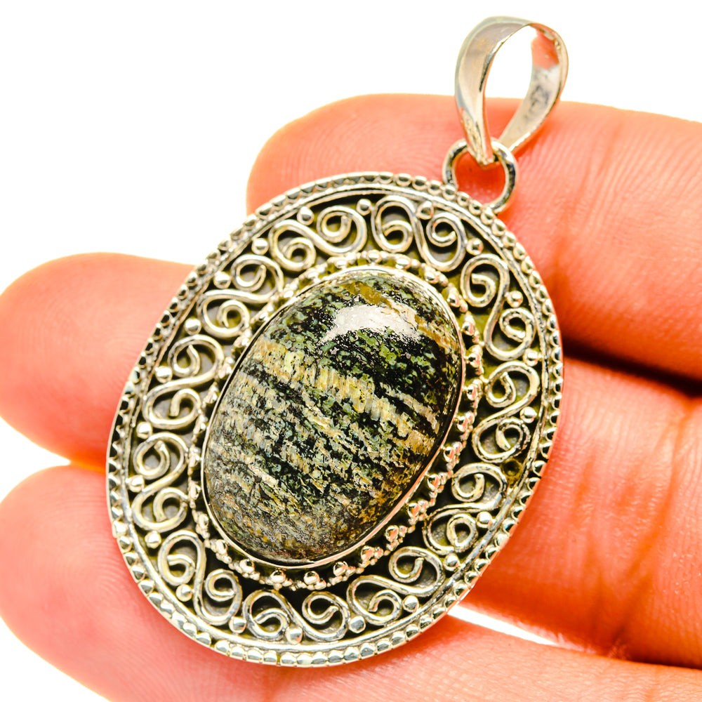 Lizard Jasper Pendants handcrafted by Anasilvercos - PD4214