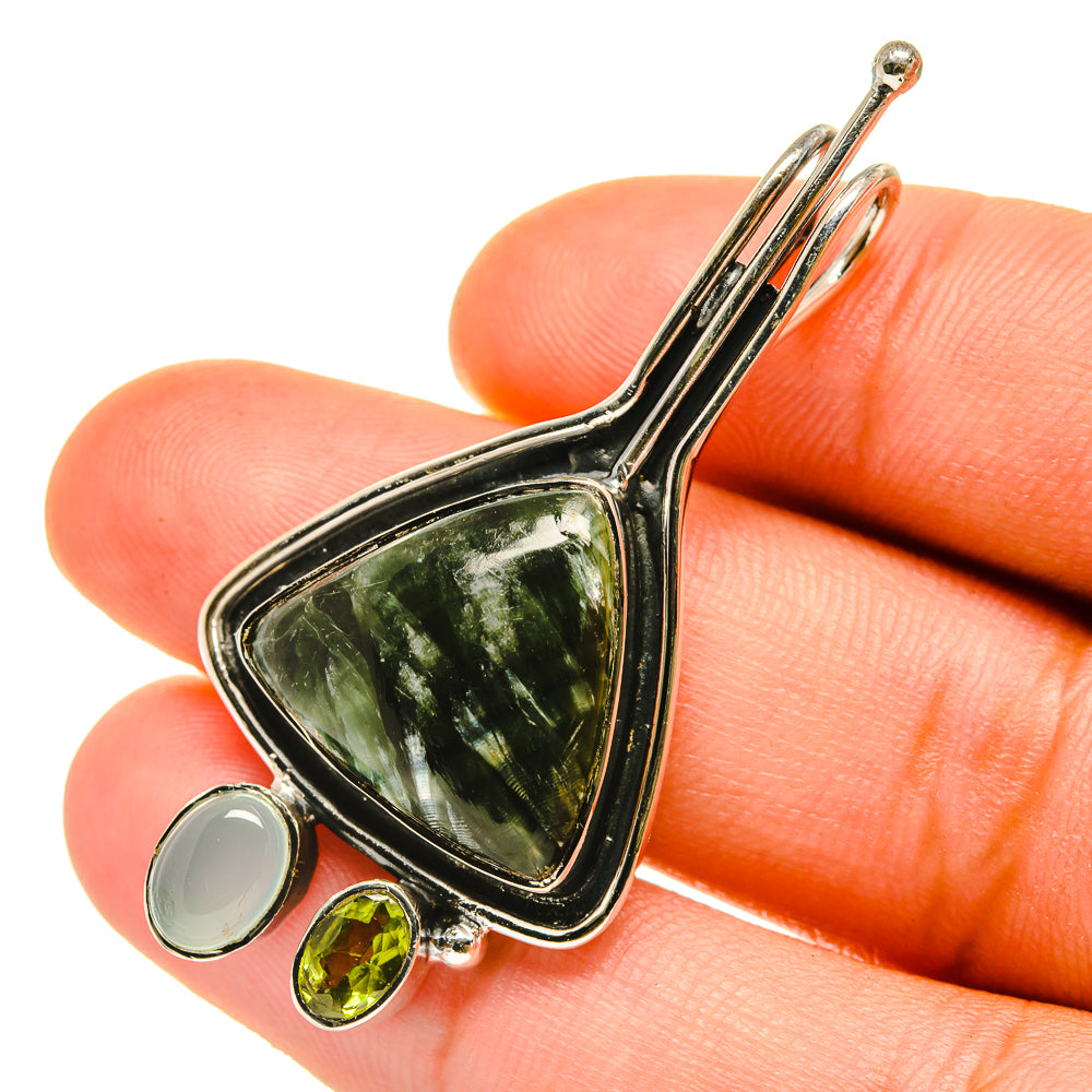 Seraphinite Pendants handcrafted by Anasilvercos - PD4256