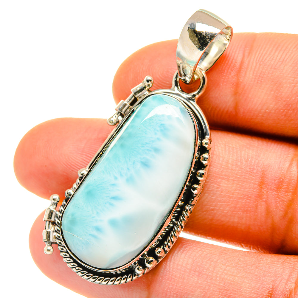 Larimar Pendants handcrafted by Anasilvercos - PD4266