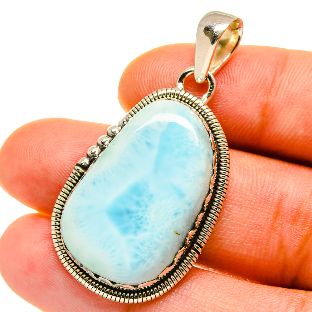Larimar Pendants handcrafted by Anasilvercos - PD4267