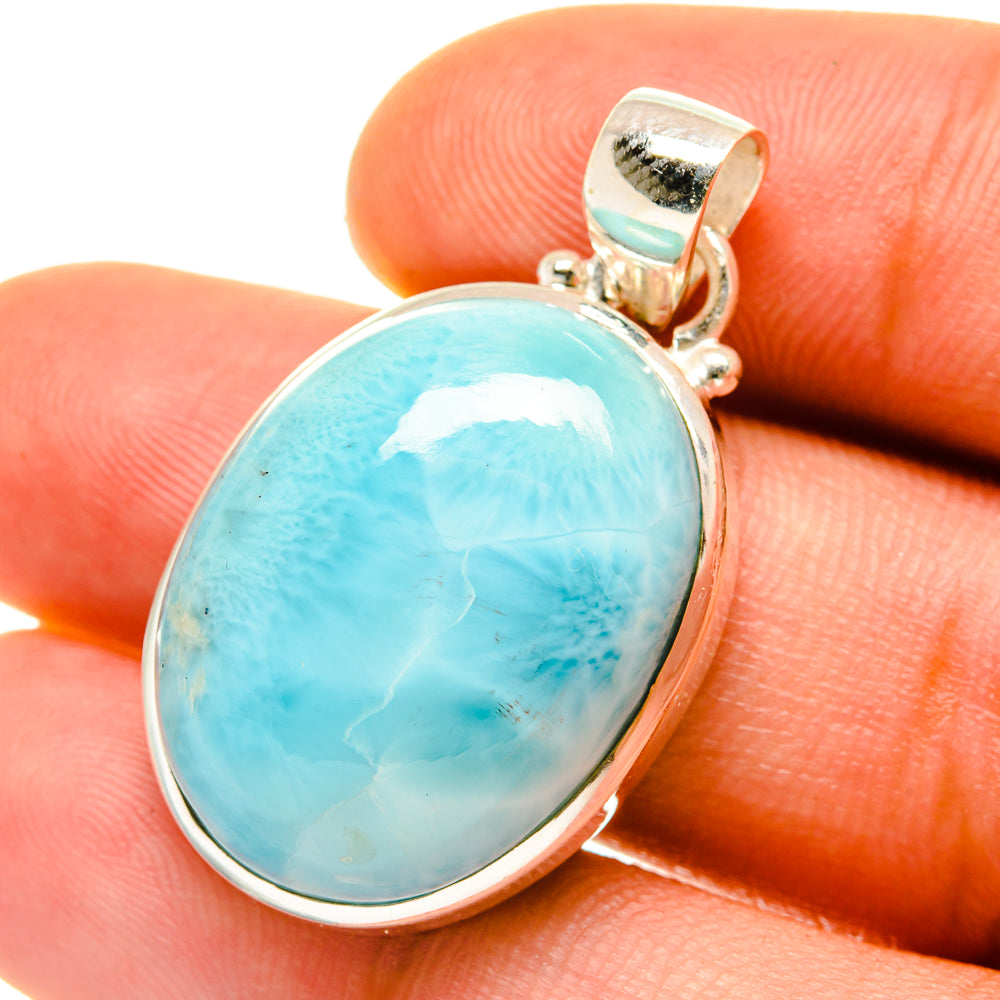 Larimar Pendants handcrafted by Anasilvercos - PD4269