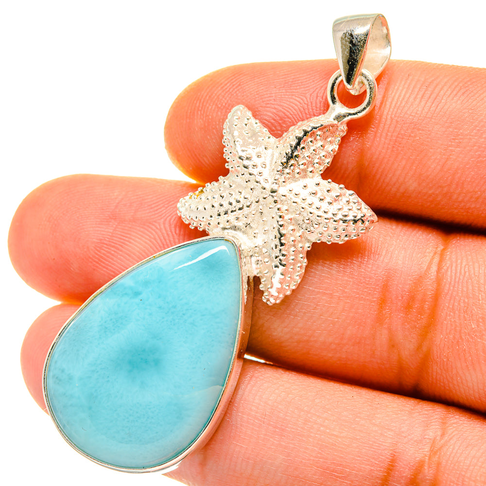 Larimar Pendants handcrafted by Anasilvercos - PD4272