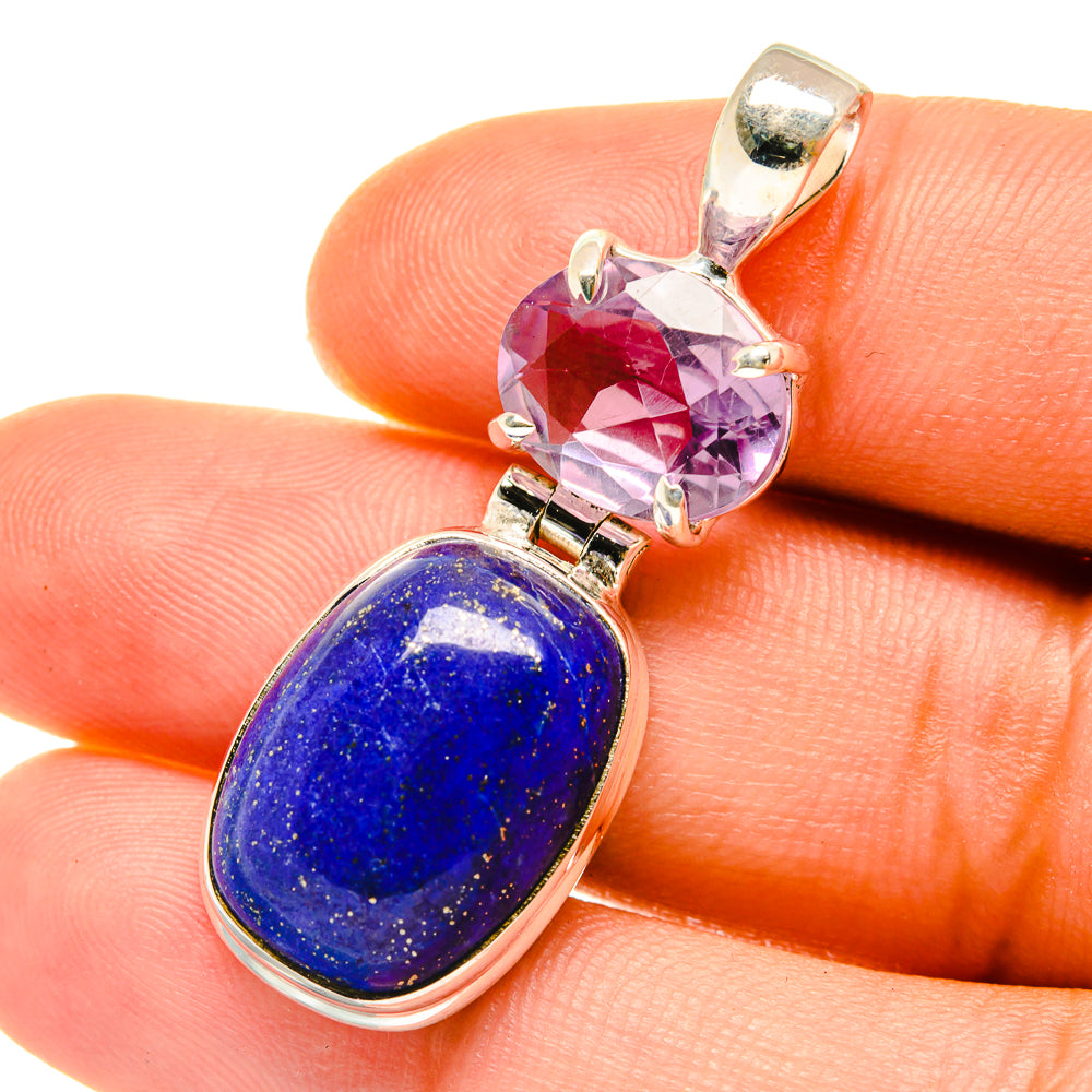 Lapis Lazuli Pendants handcrafted by Anasilvercos - PD4278