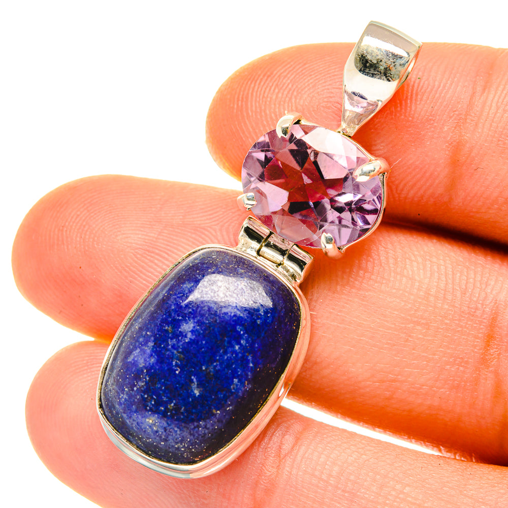 Lapis Lazuli Pendants handcrafted by Anasilvercos - PD4279