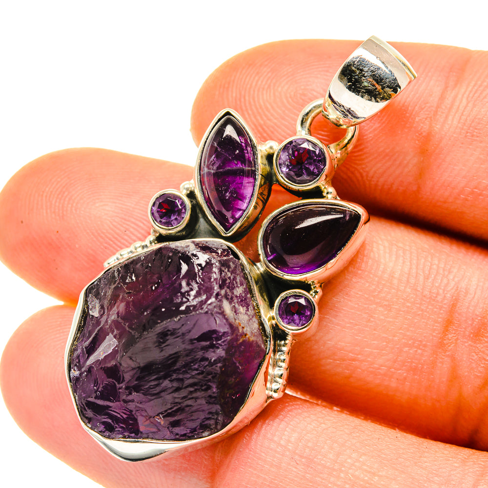 Amethyst Pendants handcrafted by Anasilvercos - PD4287