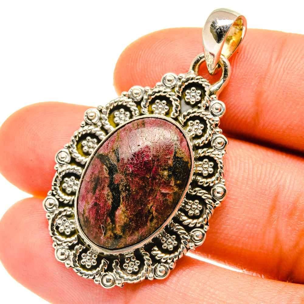 Russian Eudialyte Pendants handcrafted by Anasilvercos - PD4308