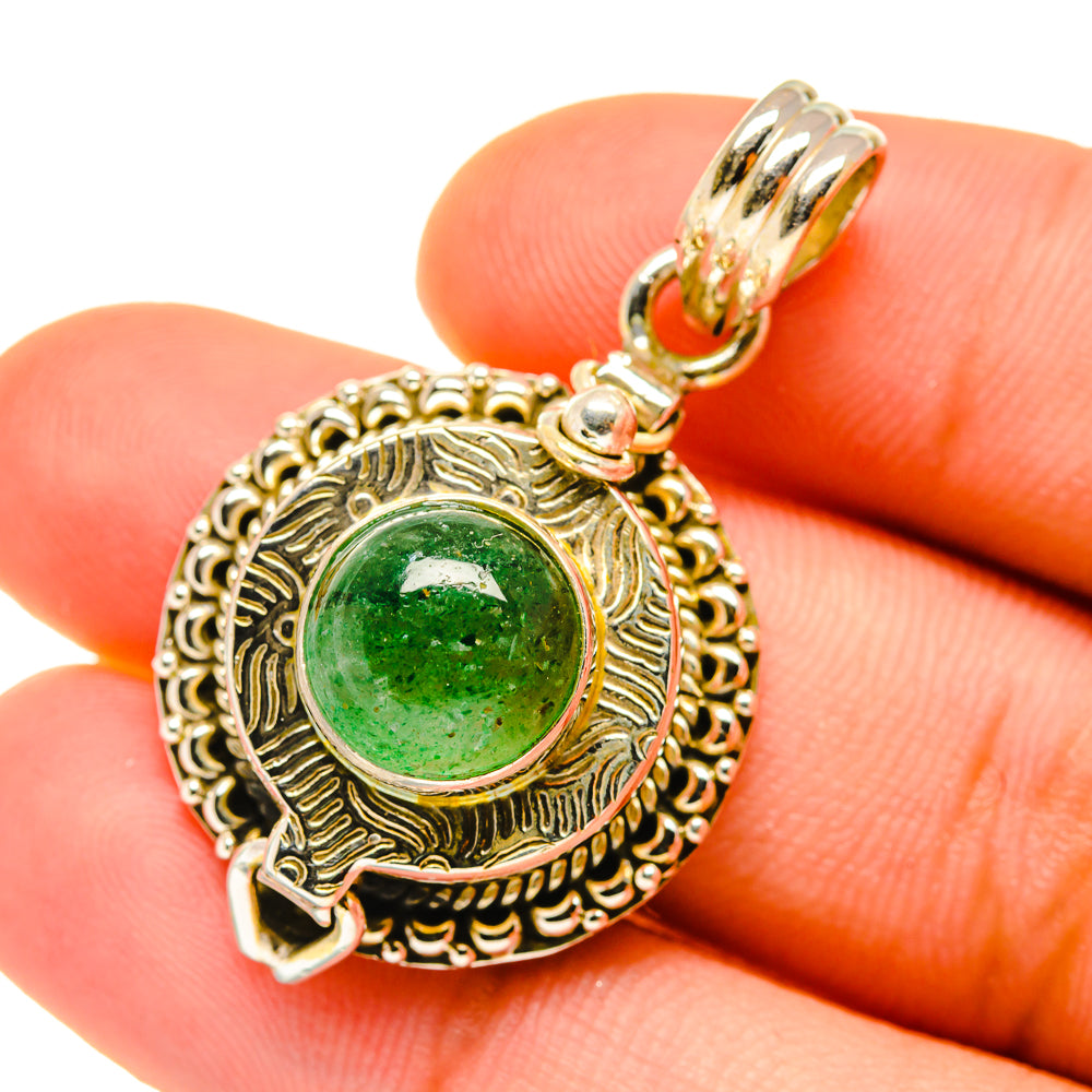 Green Aventurine Pendants handcrafted by Anasilvercos - PD4349