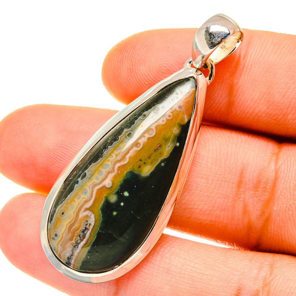 Ocean Jasper Pendants handcrafted by Anasilvercos - PD4394