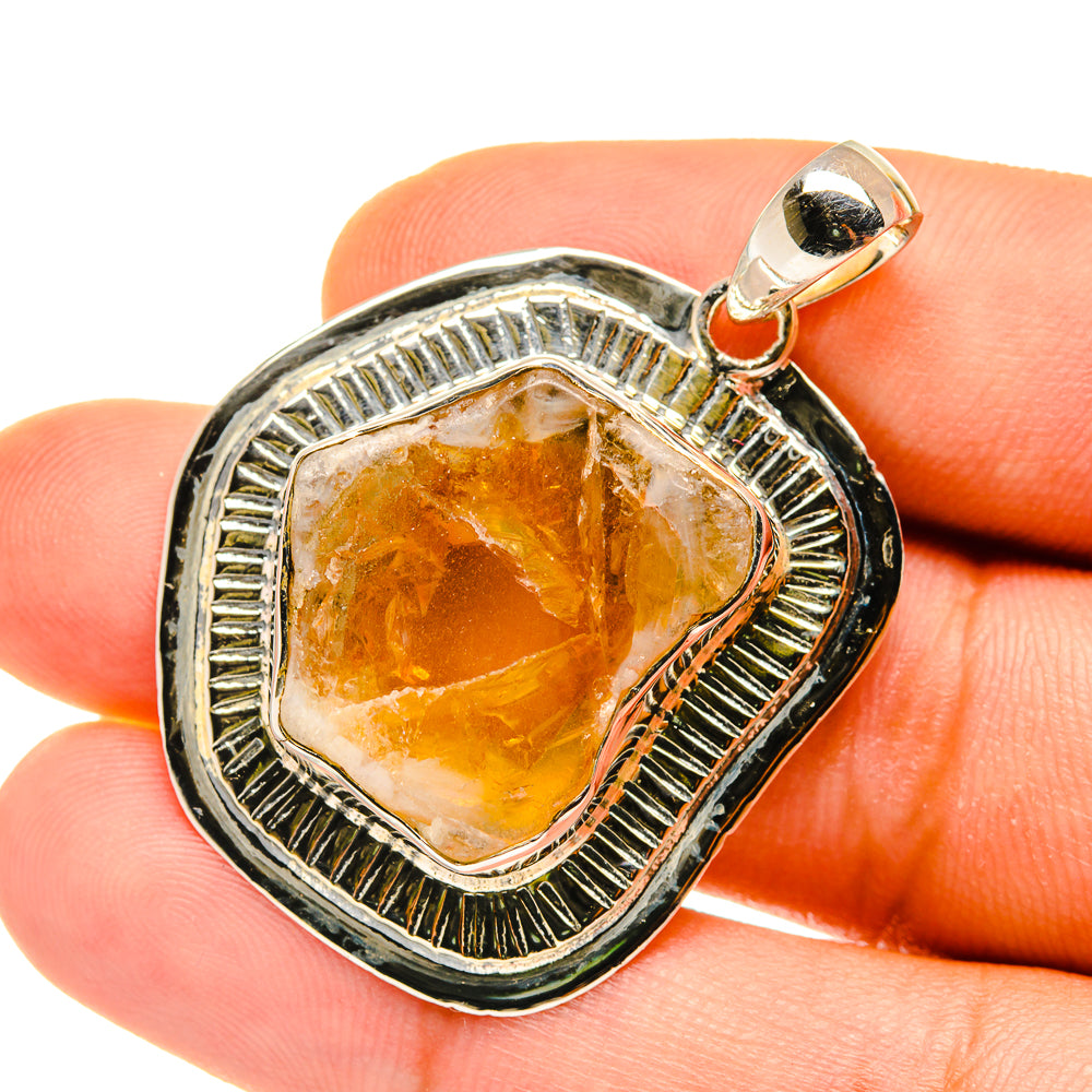 Citrine Pendants handcrafted by Anasilvercos - PD4408