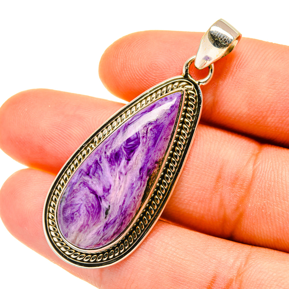 Charoite Pendants handcrafted by Anasilvercos - PD4413