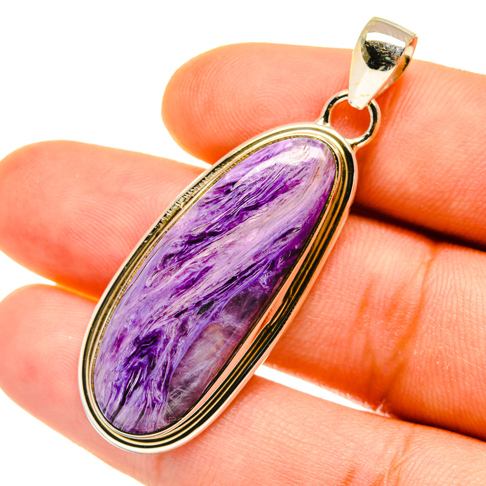 Charoite Pendants handcrafted by Anasilvercos - PD4414