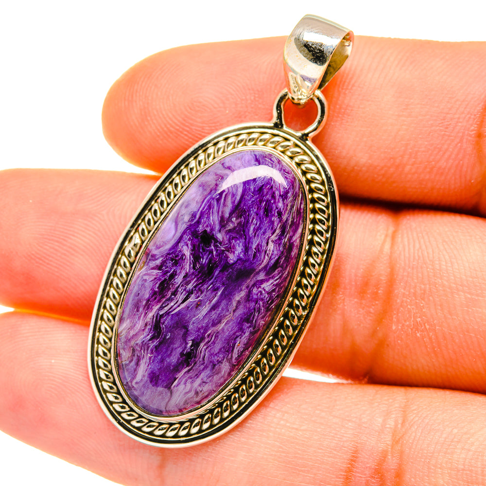 Charoite Pendants handcrafted by Anasilvercos - PD4415