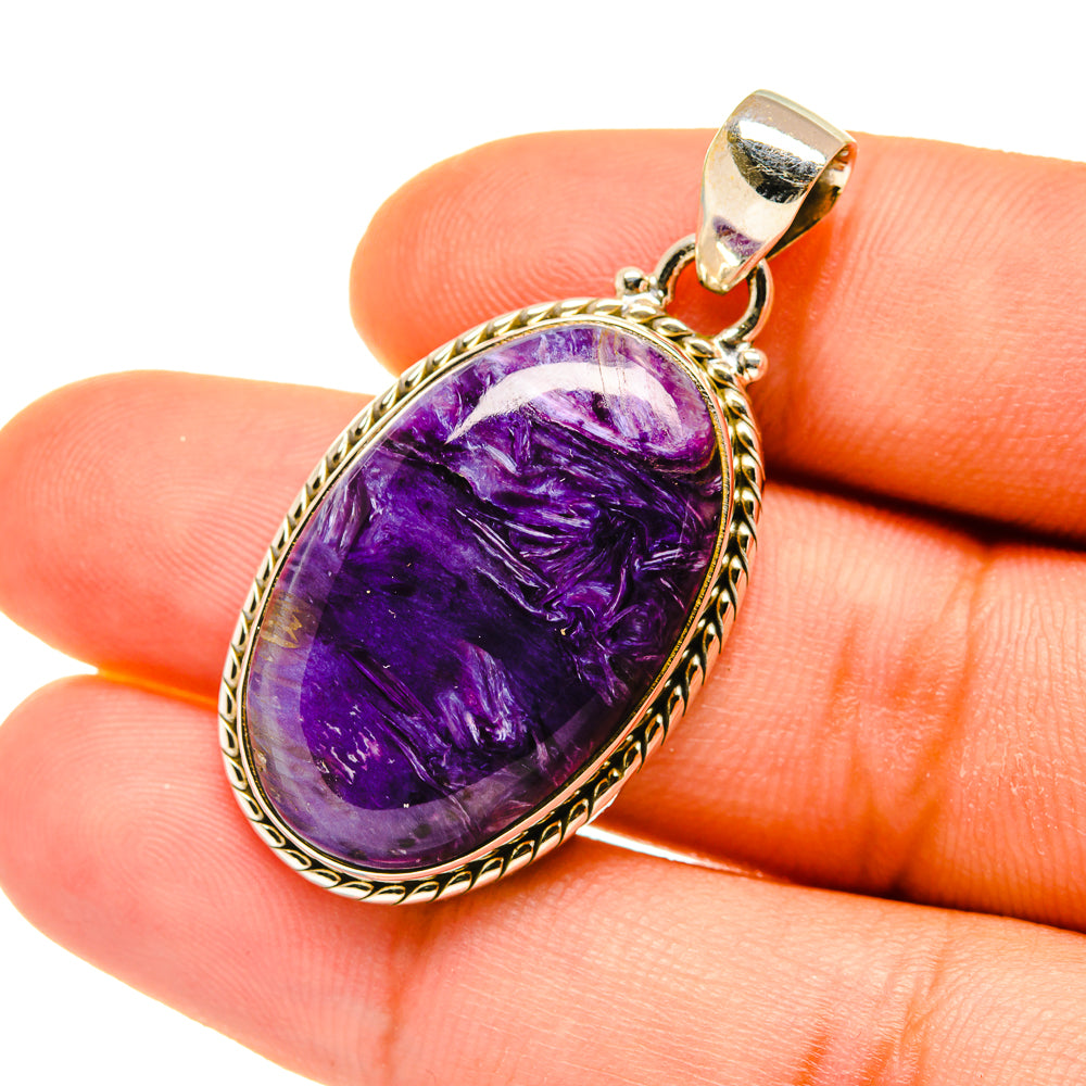 Charoite Pendants handcrafted by Anasilvercos - PD4416