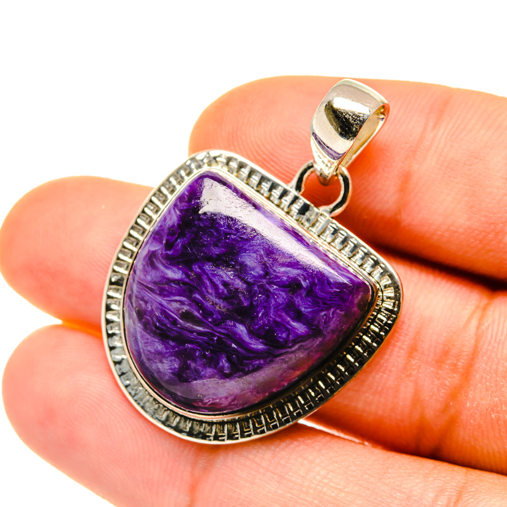 Charoite Pendants handcrafted by Anasilvercos - PD4418