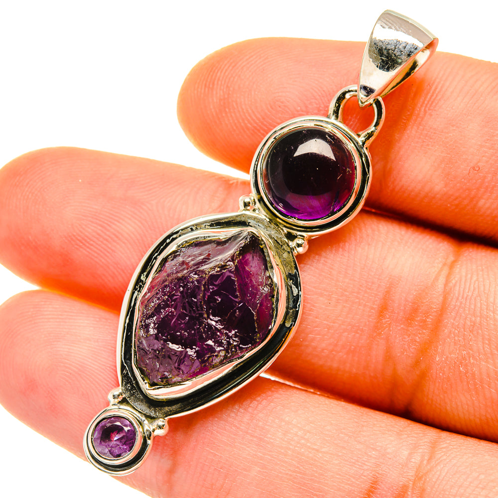 Amethyst Pendants handcrafted by Anasilvercos - PD4421