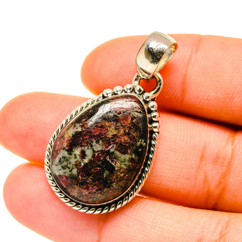 Russian Eudialyte Pendants handcrafted by Anasilvercos - PD4431