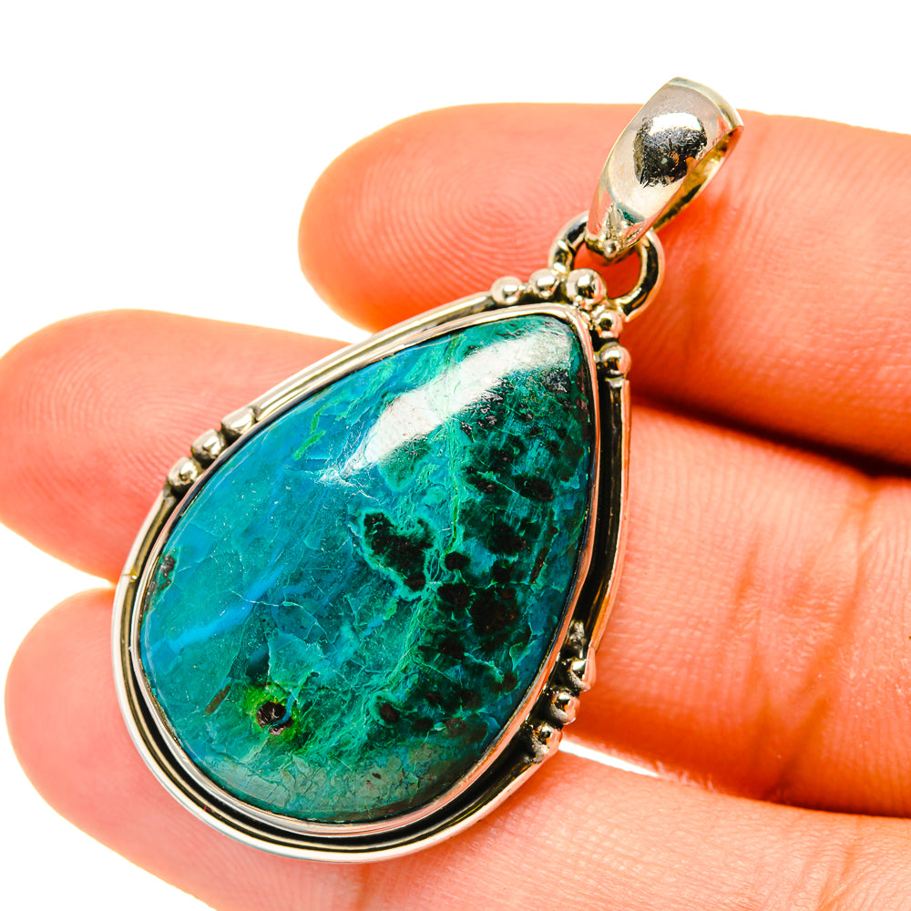 Chrysocolla Pendants handcrafted by Anasilvercos - PD4439