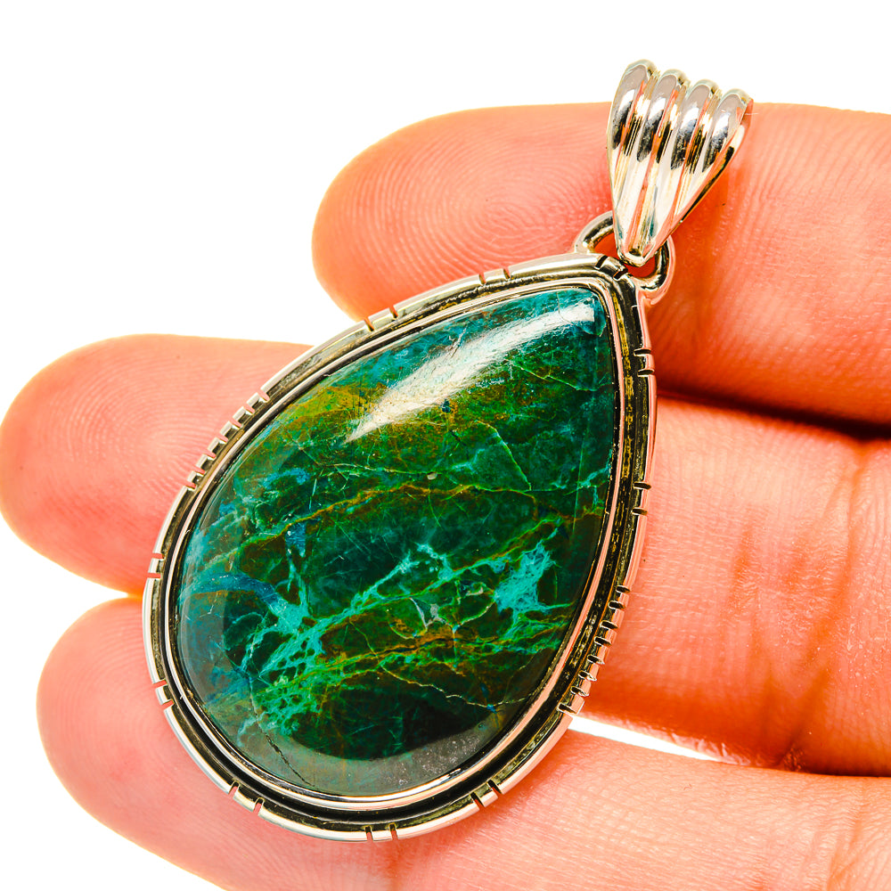 Chrysocolla Pendants handcrafted by Anasilvercos - PD4440