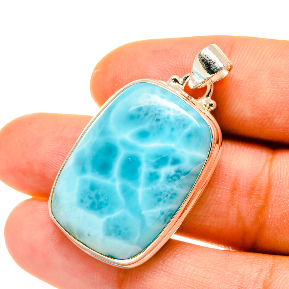 Larimar Pendants handcrafted by Anasilvercos - PD4463