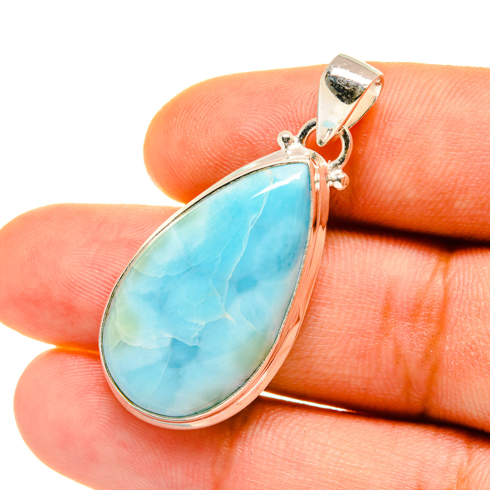 Larimar Pendants handcrafted by Anasilvercos - PD4469