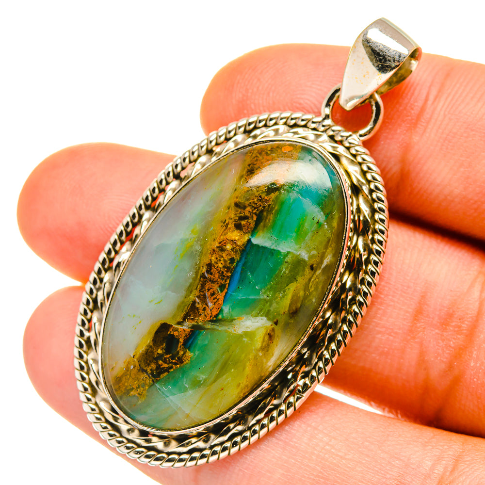 Peruvian Opal Pendants handcrafted by Anasilvercos - PD4473