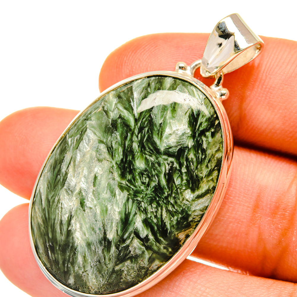 Seraphinite Pendants handcrafted by Anasilvercos - PD4474