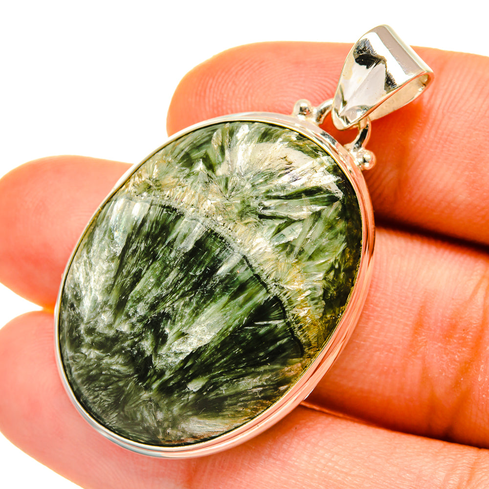 Seraphinite Pendants handcrafted by Anasilvercos - PD4475