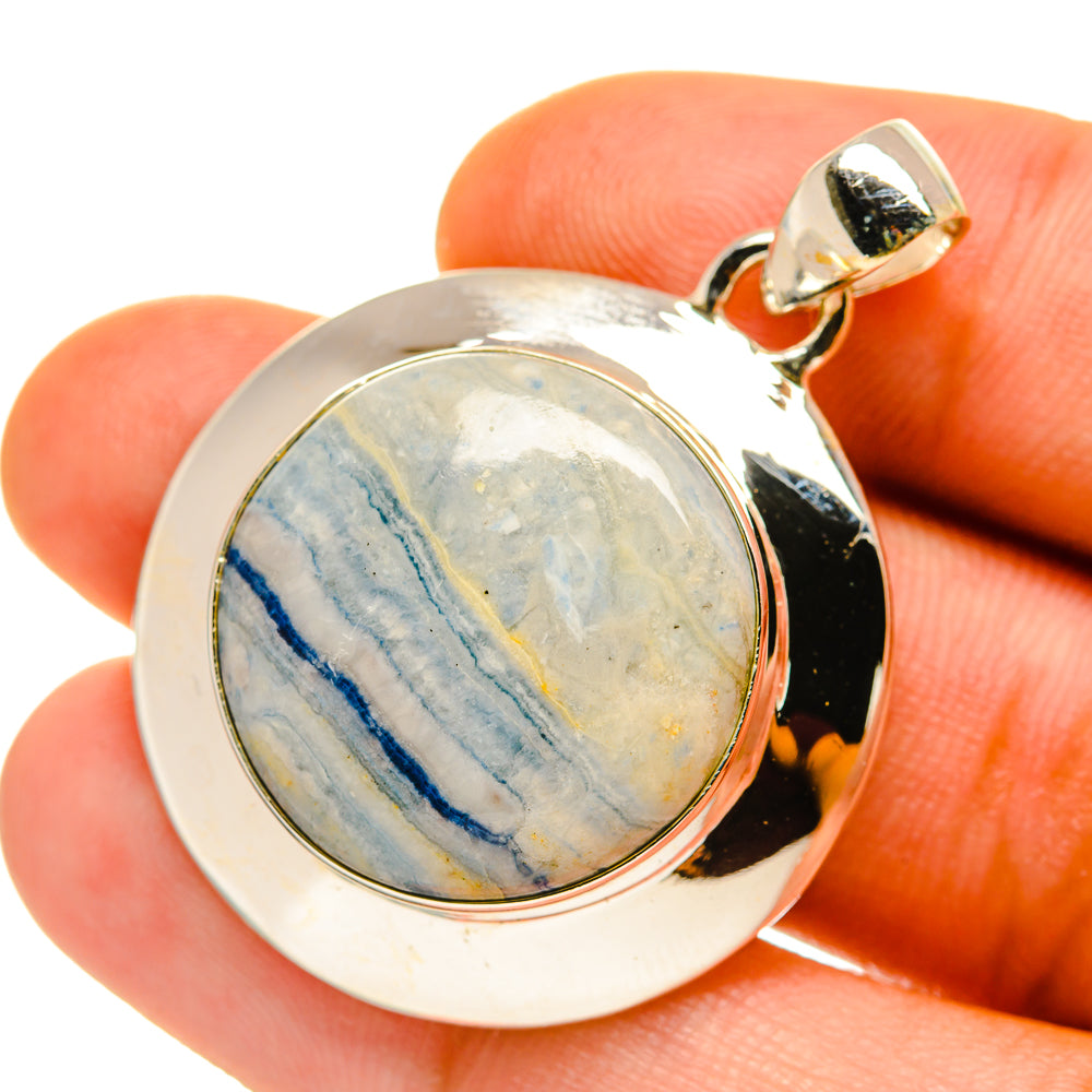 Blue Scheelite Pendants handcrafted by Anasilvercos - PD4511