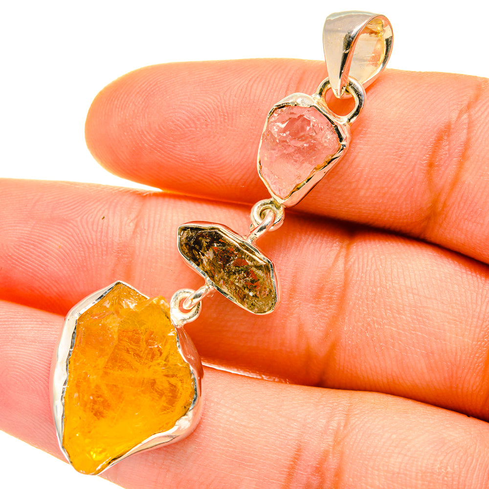 Citrine Pendants handcrafted by Anasilvercos - PD4524